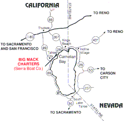 Tahoe Area Map